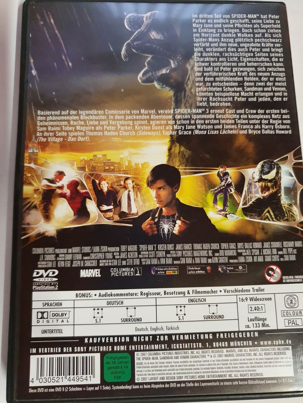 Alle DVDs: SPIDER-MAN 3 DVD – Gebraucht aus Oberdorf BL von BaldenEagle 3