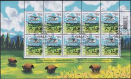 2024, Nr.2008 Zierbogen (Sonderflug) mit Ersttags-Stempel.