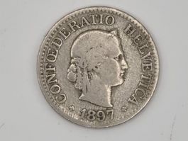 10 rappen 1897 Seltene Jahre