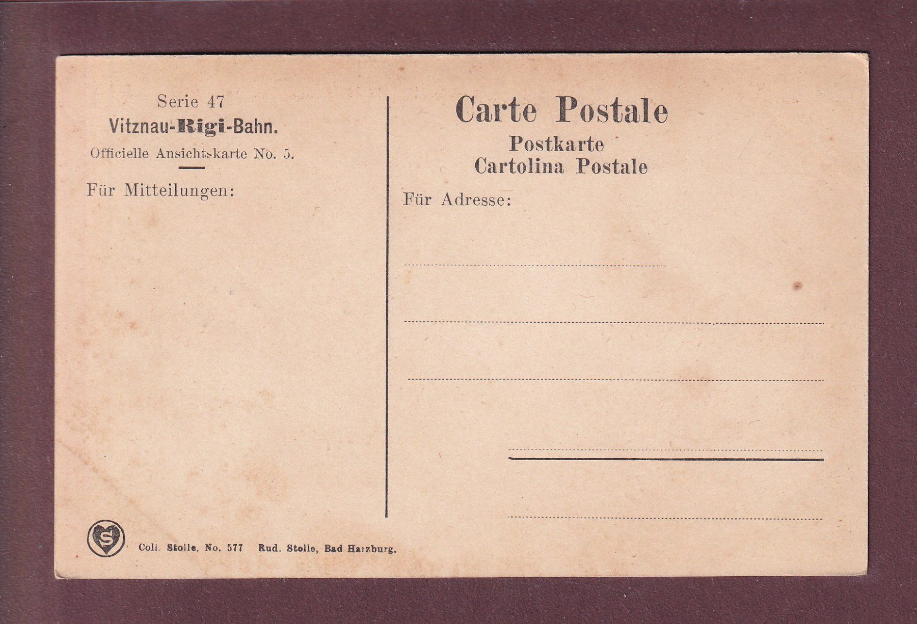Cartoline postali: RIGI - Schnurtobelbrücke – Usato da Pully venduto da nicecards 1