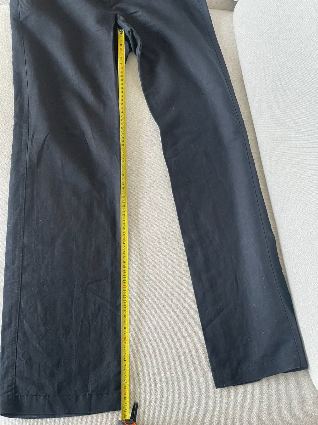 Mango Pantaloni: Pantalon mango lin coton noir 36 – Usato da Lausanne venduto da mg_e 3