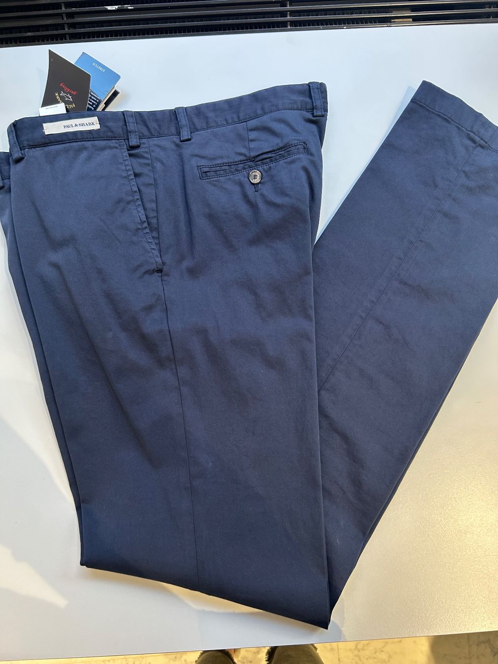 Paul & Shark Pantaloni: Paul & Shark Hose softtouch navy, Gr. 56, neu – Nuovo e nell'imballaggio originale da Glattpark(Opfikon) venduto da Cmberger 1