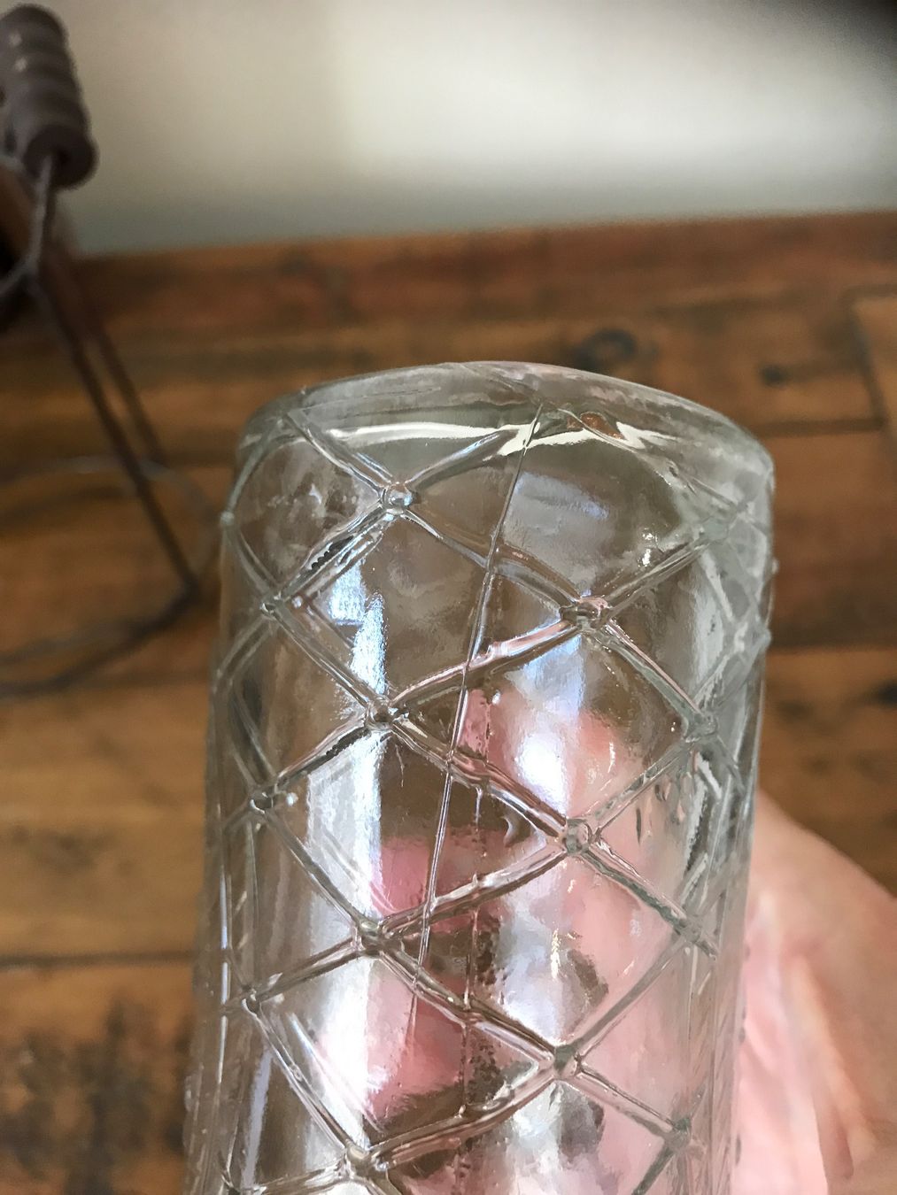 Vasen & Gefässe: Vase aus Glas in Matallständer – Gebraucht aus Rapperswil SG von cosiba01 5