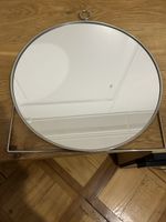 Tischspiegel IKEA rund Metall silber sehr guter Zustand
