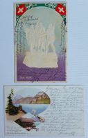 AK: 2x Rütli - Rütliwiese und Rütlischwur-Darstellung, 1900