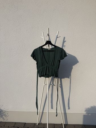 Damen Top dunkelgrün Grösse S