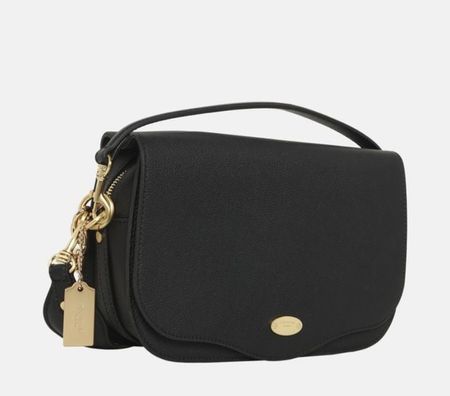 Moncrief Natasha Leder-Schultertasche – Schwarz