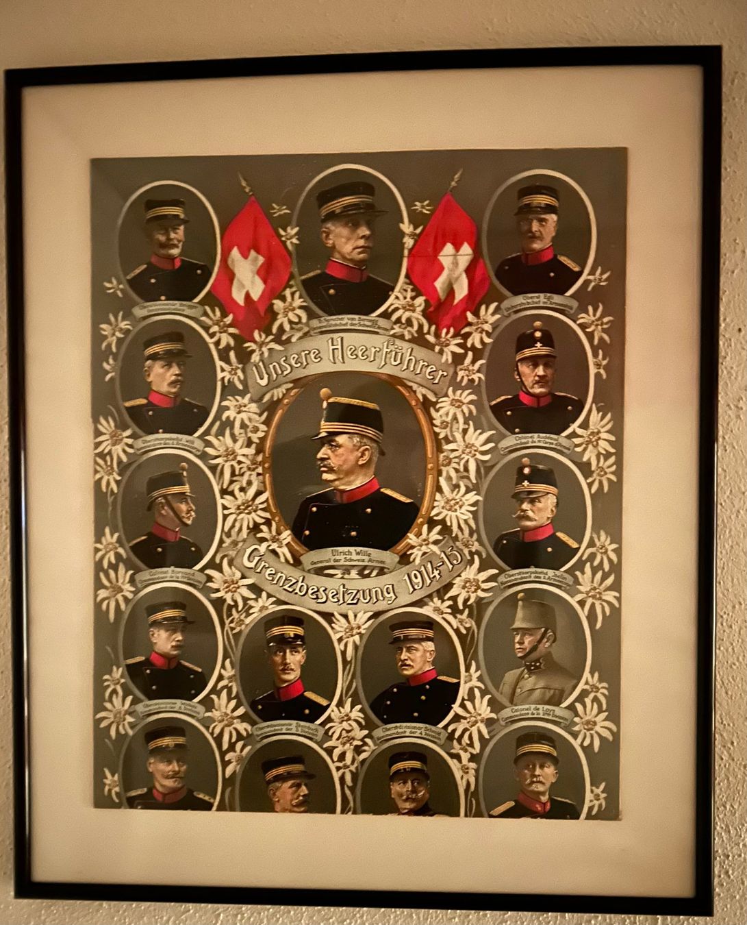 Foto & Immagini: Antikes Bild 1914-15 Heerführer  60x50 cm – Usato da bonstetten venduto da Soefeli