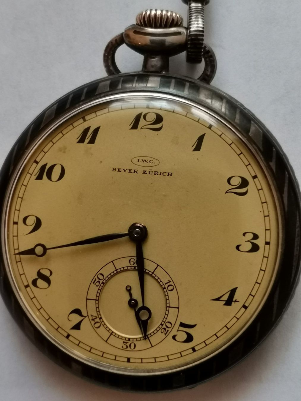 IWC Orologi: IWC - Taschenuhr mit Garibaldi - kette – Usato da Seuzach venduto da Tritis01