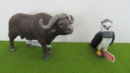Schleich Kaffern-Büffel & Adler,  Top Zustand!