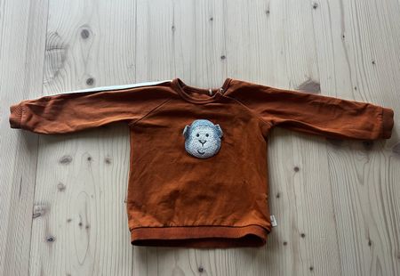 Bellybutton Sweatshirt Gr. 80 – Rostbraun mit Affen