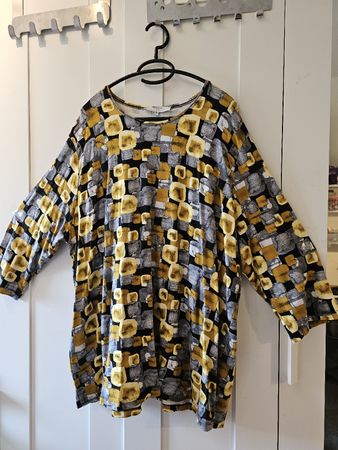 Damen Langarmshirt Navigazione piu Grösse 54 gemustert