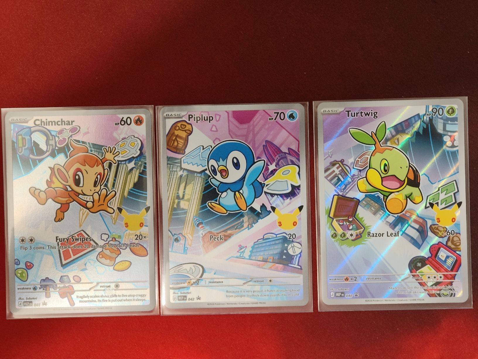 Pokémon Cartes à collectionner: Pokémon Karten Chimchar Piplup Turtwig  – Neuf (Voir description) à Biel/Bienne par dkleat