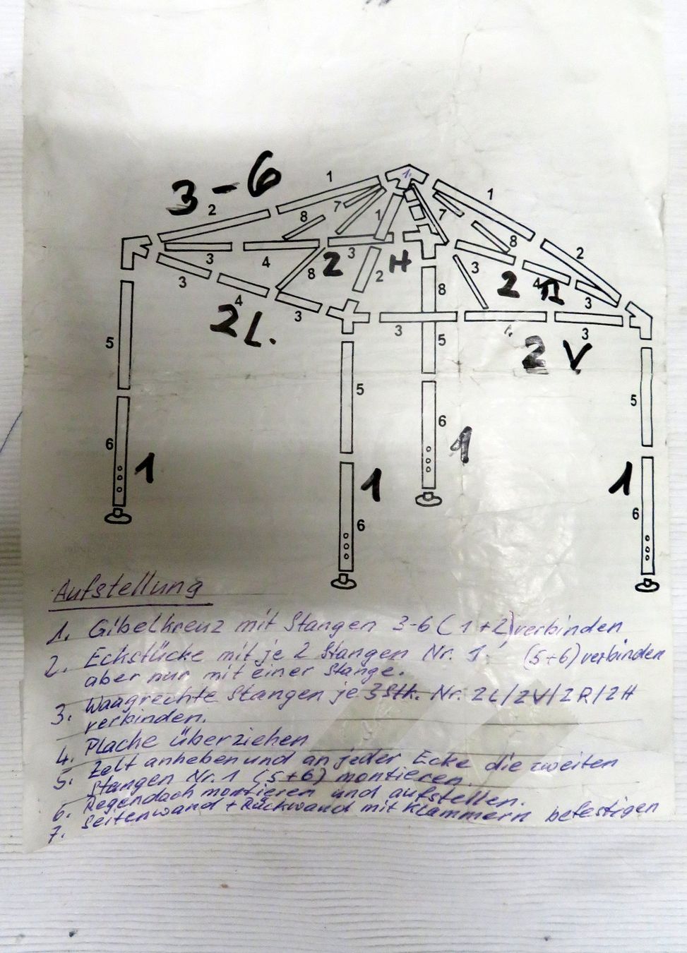 Zelte: Regendach - Pavillion 24 mit zwei Gewichtssteinen – Gebraucht aus Zofingen von Schekke 1