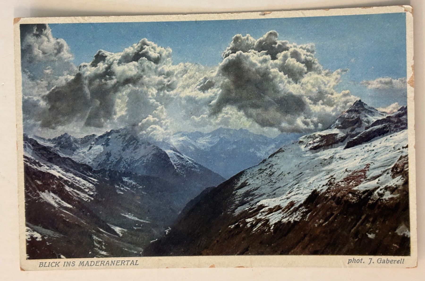 Cartoline postali: Gaberell, Blick ins Maderanertal – Usato da Frauenfeld venduto da Merk52