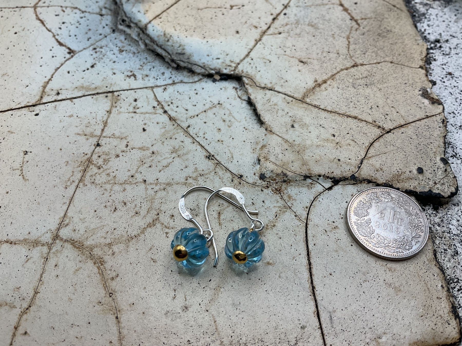 Orecchini pendenti & Orecchini a lobo: Ohrringe Sterlingsilber, blauer Topas – Nuovo (secondo la descrizione) da Luzern venduto da S.Kern01 3