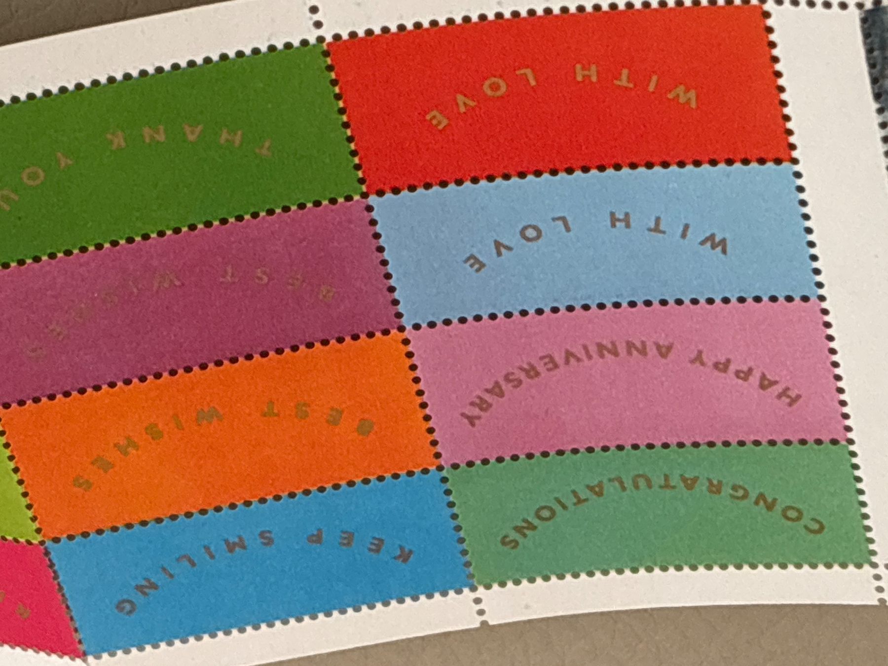 Tutti i francobolli: 10er Pack Briefmarken "First Class Greetings", Royal Stamp – Nuovo e nell'imballaggio originale da Zürich venduto da engebrunau 2