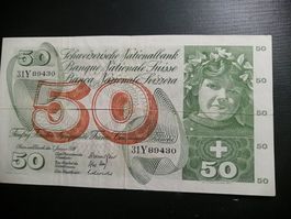 50 francs Suisse 5 January 1970 B  no:31Y89430