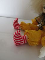 Puppensocken, Socken, Ringelsocken Wichtel, Clown, 6.5 cm