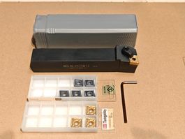 Drehstahl 25mm mit Wendeplatten für Drehbank / CNC