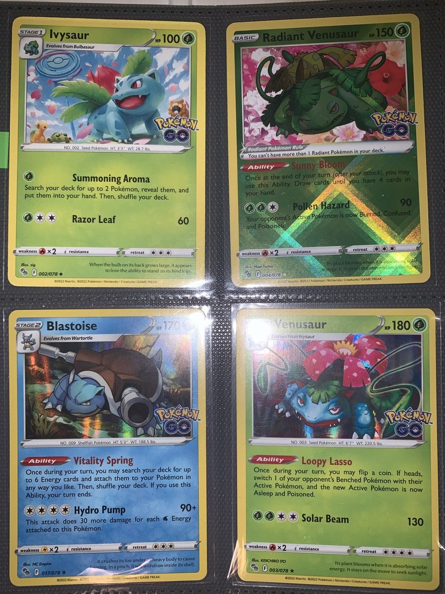 Pokémon Carte collezionabili: Charizard Go, Venusaur GO, Blastoise Go mix – Usato da Bironico venduto da ars_z6lb 2