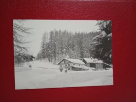 Restaurant Hof Zuhört Unterengadin s/w Karte