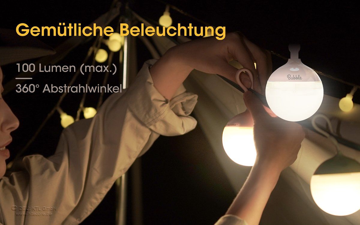 Lanterne: Nitecore Bubble, mobile Mehrzweck-Laterne in 5 Farben – Nuovo e nell'imballaggio originale da Grüningen venduto da Prolumin 2