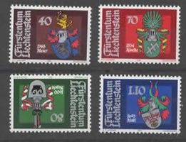 Liechtenstein 1981 Landammänner-Wappen II Nr.  704-707**