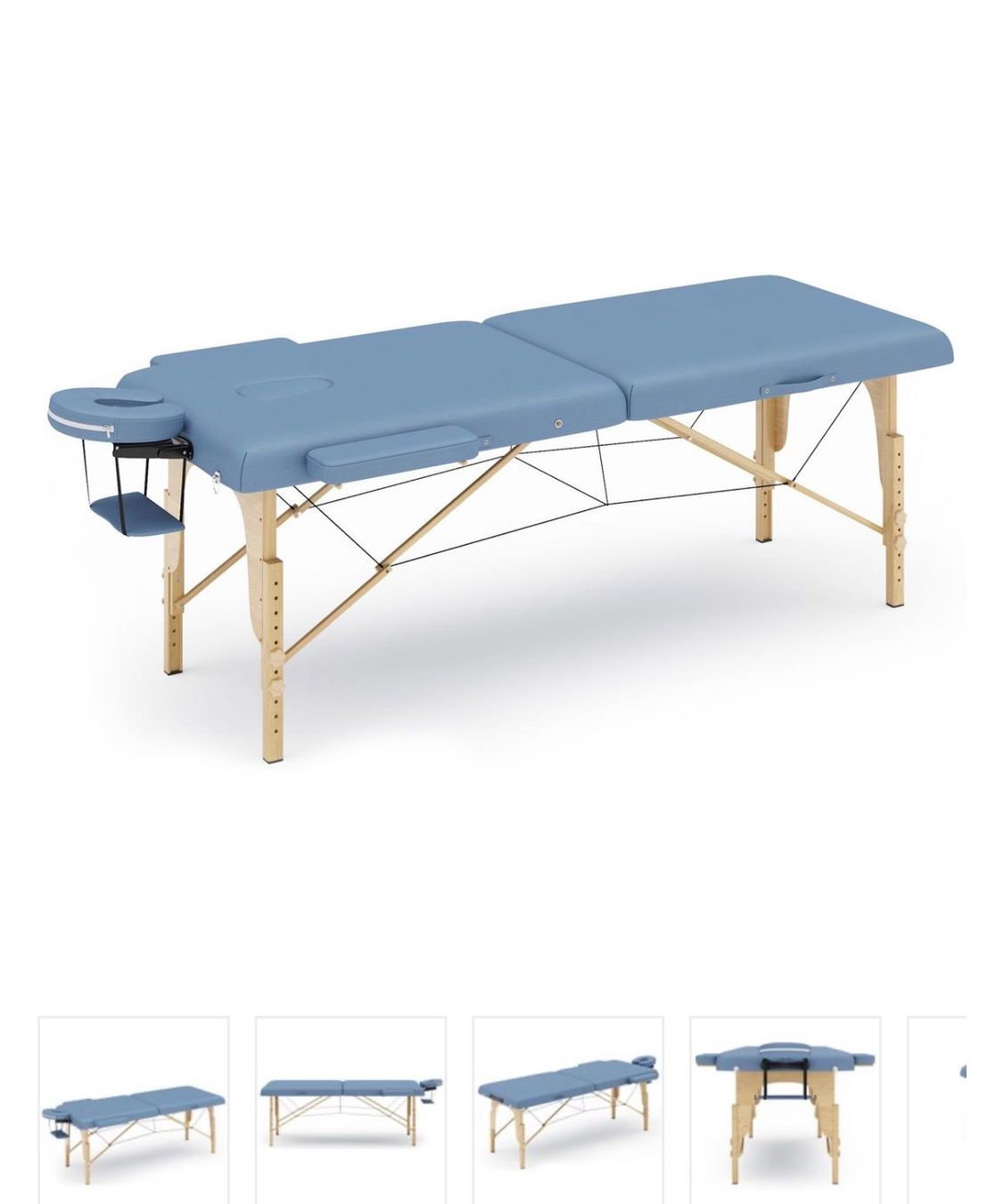 Chaises longues: Massageliege Hellblau mit Transporttasche neuwertig – D'occasion à Wädenswil par Fofi3