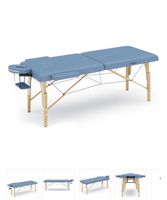 Massageliege Hellblau mit Transporttasche neuwertig
