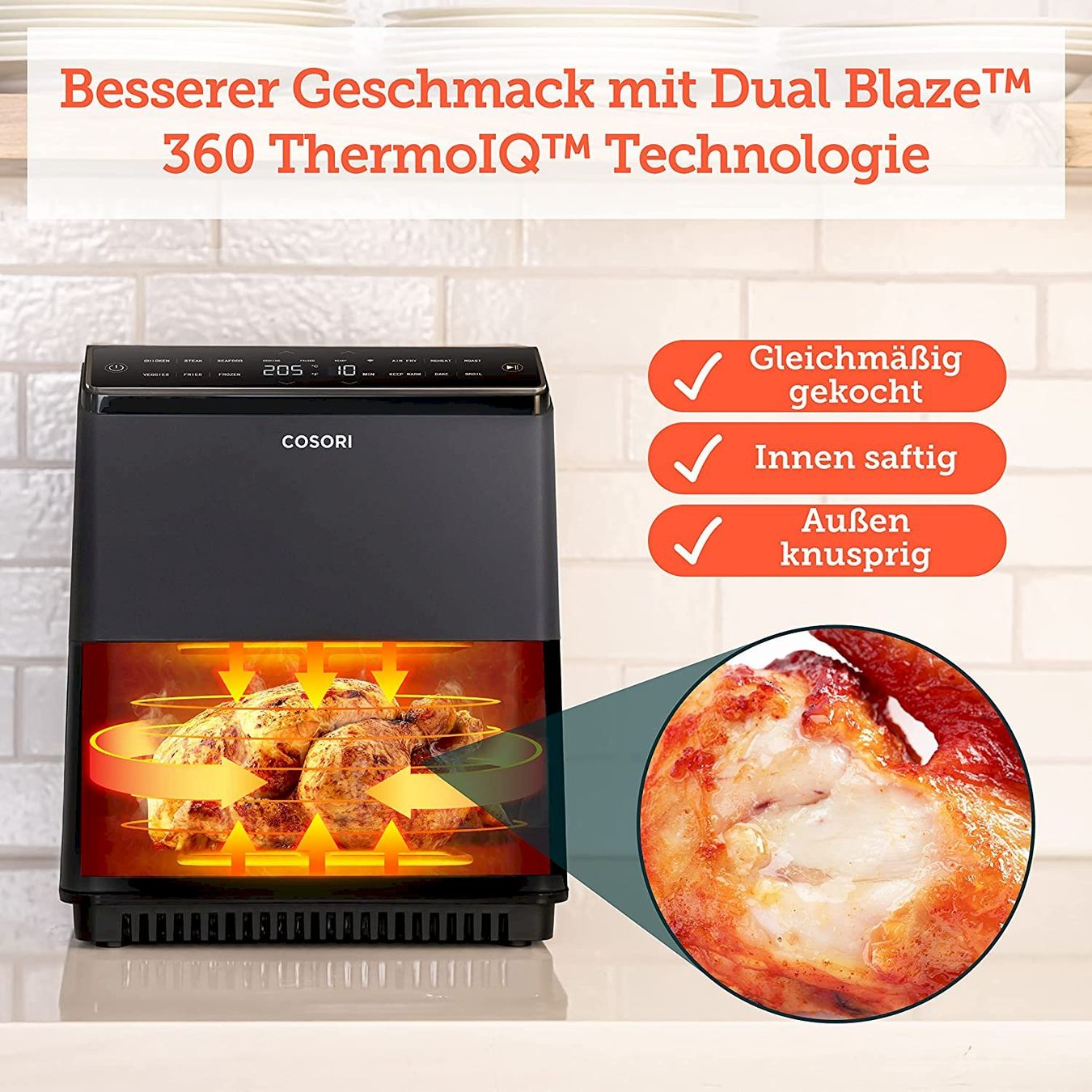 Elettrodomestici da cucina: COSORI Heißluftfritteuse 6,4 L – Nuovo e nell'imballaggio originale da Bottighofen venduto da zaap 2