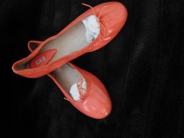 BLOCH Echt Leder BALLERINAS Schuhe 37.5 coral