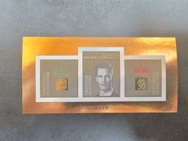 Liechtenstein 50 Geburtstag Erbprinz Alois Goldblock postf.