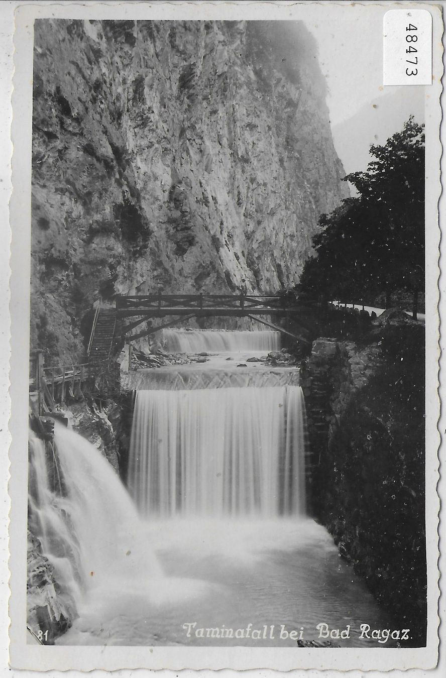 Cartoline postali: Taminafall bei Bad Ragaz – Usato da Ettingen venduto da Kartenplanet