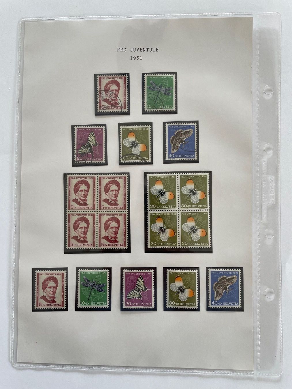 Tutti i francobolli: Antike Briefmarken Pro Juventute 1944 - 1952 – Usato da Adligenswil venduto da Treegarden 7