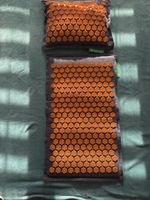 Tapis et oreiller acupression Champ de Fleurs 100% lin lot