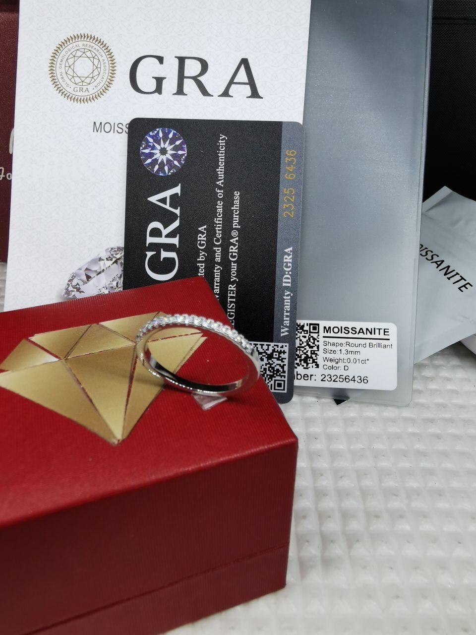 Anelli: Bague argent avec diamants de moissanite certifiés GRA – Nuovo e nell'imballaggio originale da Reconvilier venduto da Tsma67 3
