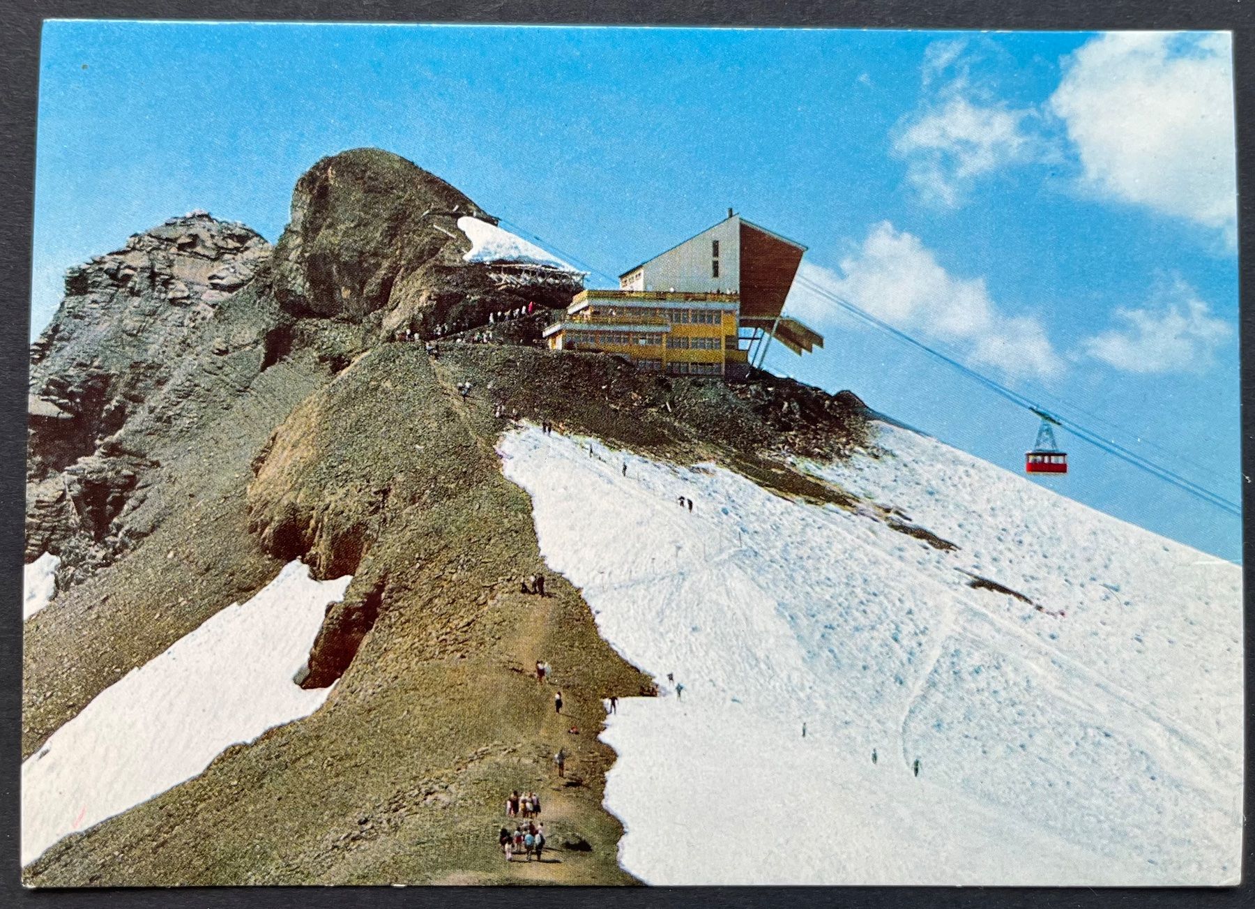 Cartoline postali: Téléphérique du Glacier des DIABLERETS Restaurant Panoramic – Usato da Ostermundigen venduto da DaxKarten-75