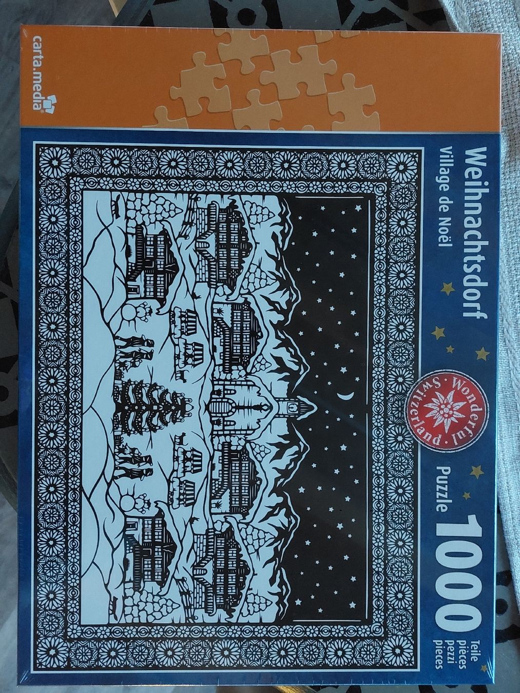 Puzzle: Weihnachtsdorf Puzzle, 1000 Teile – Nuovo e nell'imballaggio originale da Aarberg venduto da Happy058