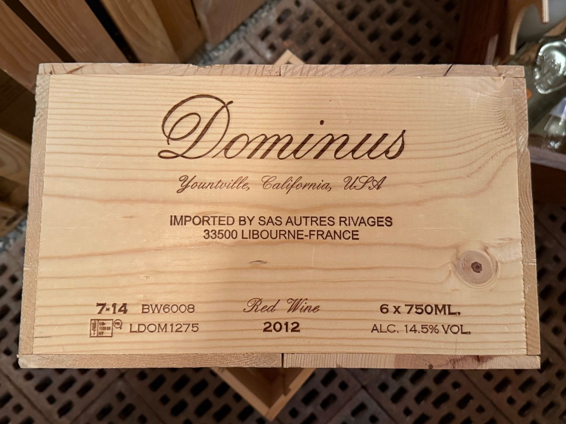 Wein: 6 Flaschen OHK 2012 Dominus 98PP – Neu und originalverpackt aus Bättwil von Bishop_67