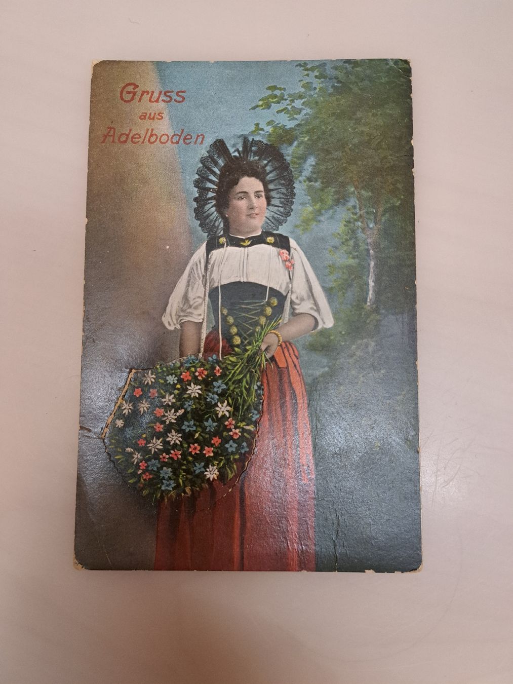 Ansichtskarten: Ansichtskarte Adelboden 1917 – Gebraucht aus Riggisberg von Boxel 1