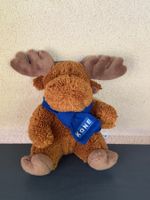Peluche élan KONE bleu écharpe