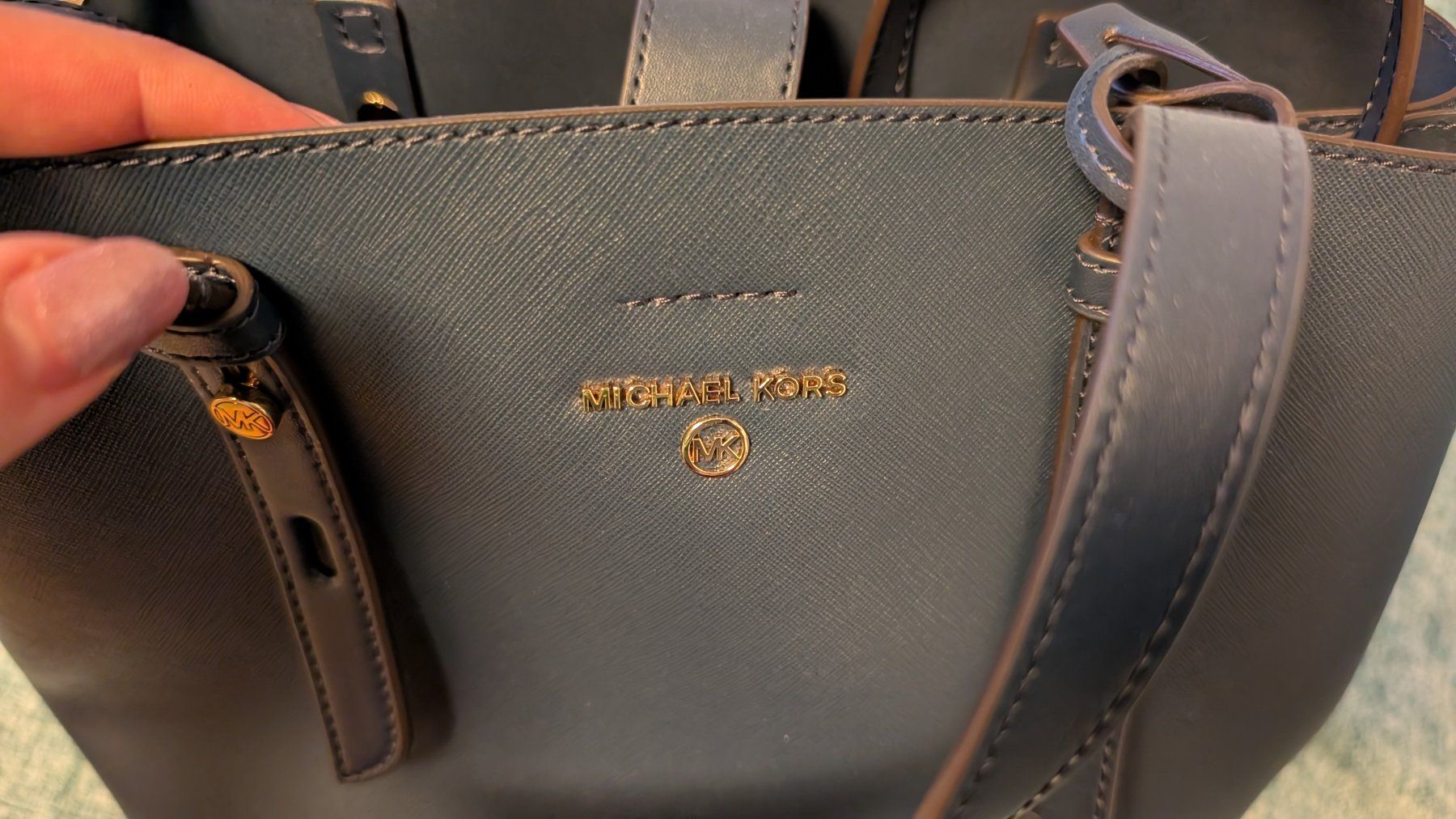 Michael Kors Borse da donna: Michael Kors Handtasche, blau-grau, neu – Nuovo e nell'imballaggio originale da Winkel venduto da AlinaAru 4