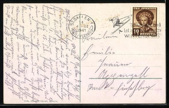 Cartoline postali: AK Appenzell, Totalansicht, 1941 – Usato da Berlin venduto da bartko-reher 1