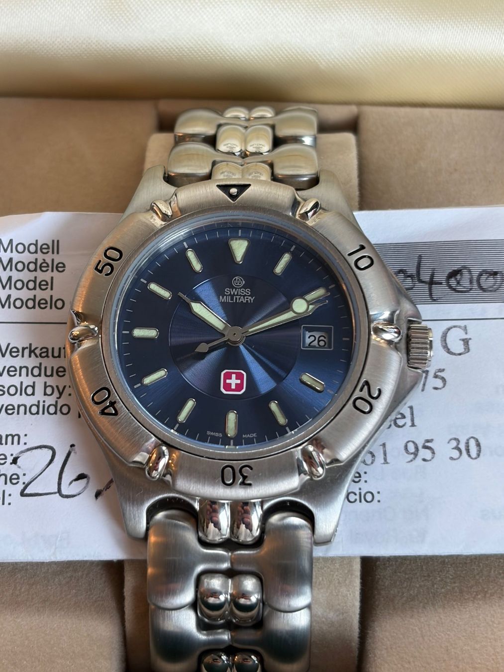 Swiss Military Orologi: Swiss Military Uhr - Full-Set – Usato da Zürich venduto da Airflow22 1