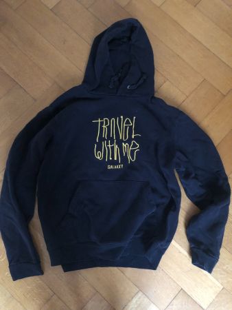 B&C Hoodie Schwarz Unisex - Grösse M - Travel with me