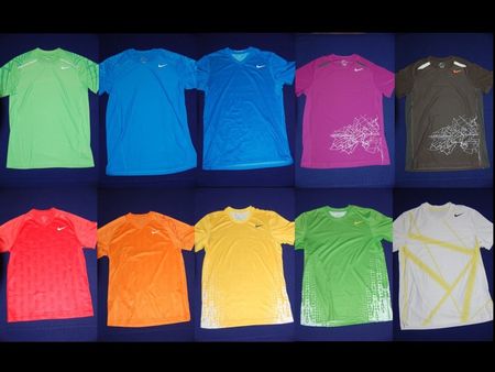 Lot 17 shirts Running/Tennis - Nike + Adidas - Taille M