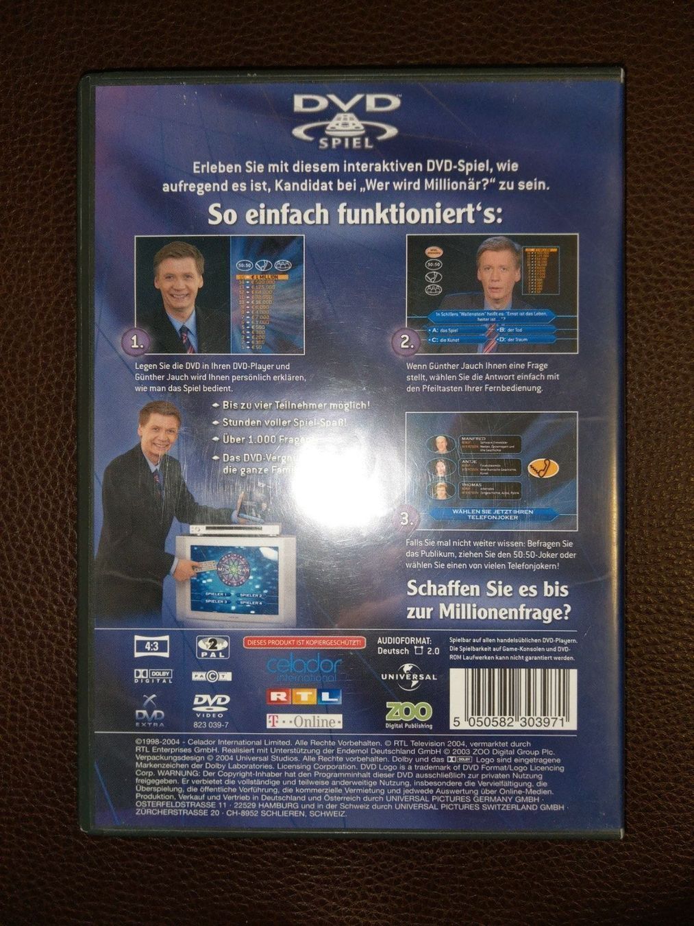 Tutti i DVDs: DVD Spiel - Wer wird Millionär – Usato da Gempenach venduto da LePoudre 1