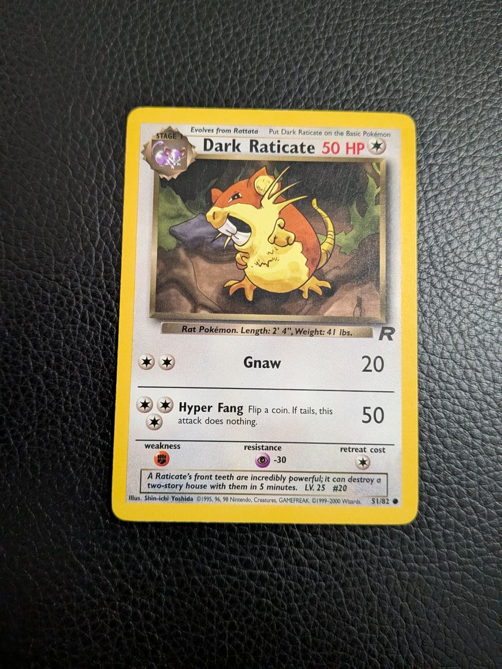 Pokémon Carte collezionabili: Team Rocket Dark Raticate 51/82 Ab 1 – Usato da Paradiso venduto da Pkmn10