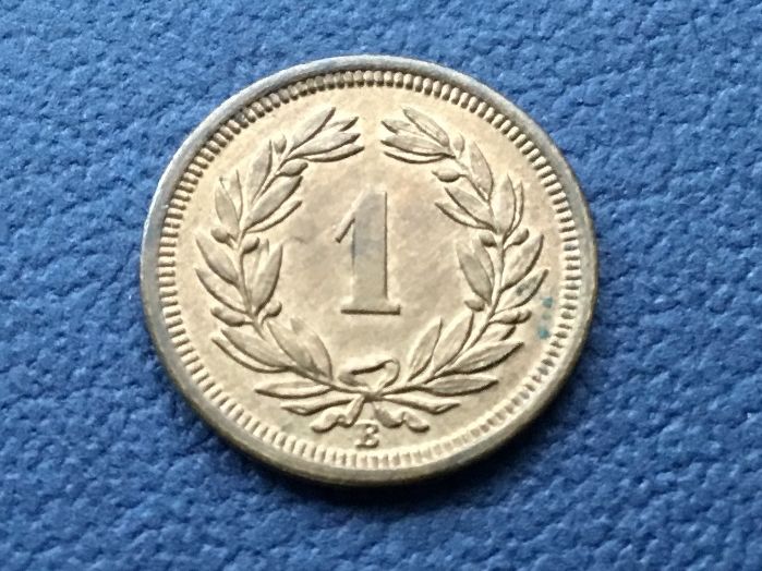 Tutti le monete: 1 Rappen 1920 VZ ++ – Usato da St. Margrethen SG venduto da alfapeugeot10 3
